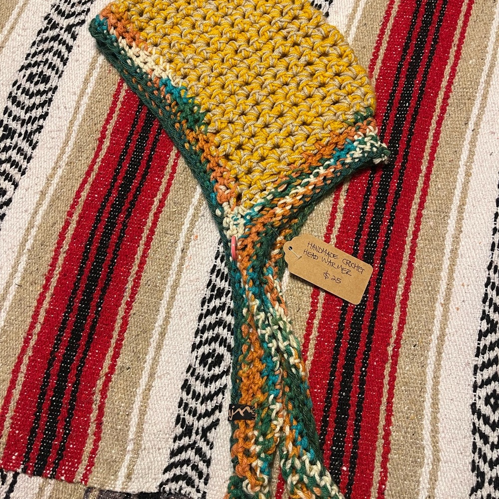 Handmade Multicolor Hand-Crocheted toboggan/beanie